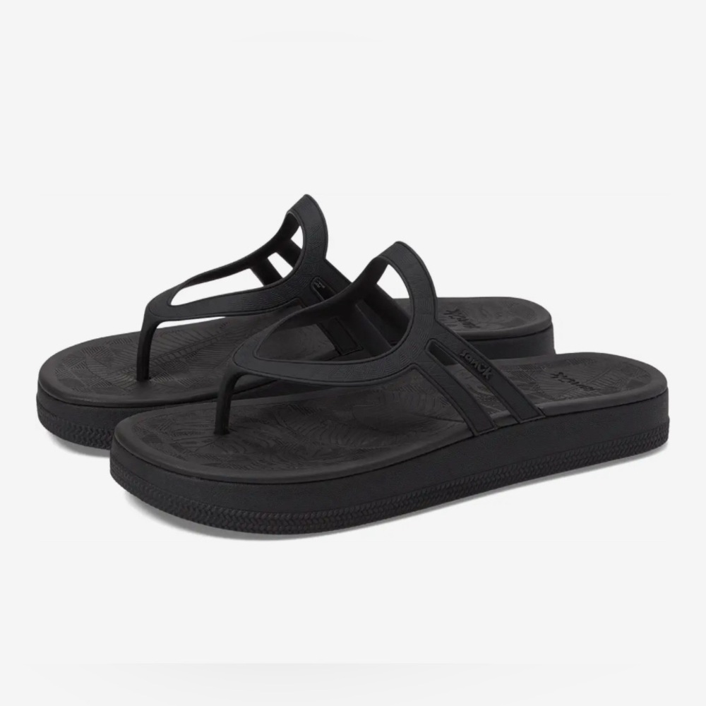 Sanuk Sunshine Black Flip Flop Sandals Women's Size 9 - Picture 12 of 12